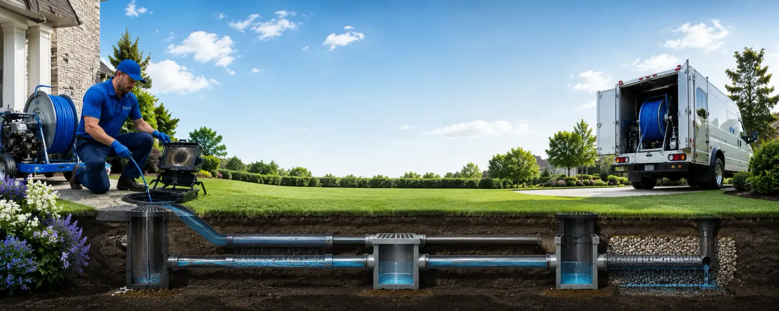 Outdoor drain cleaning information for Au Gres, MI